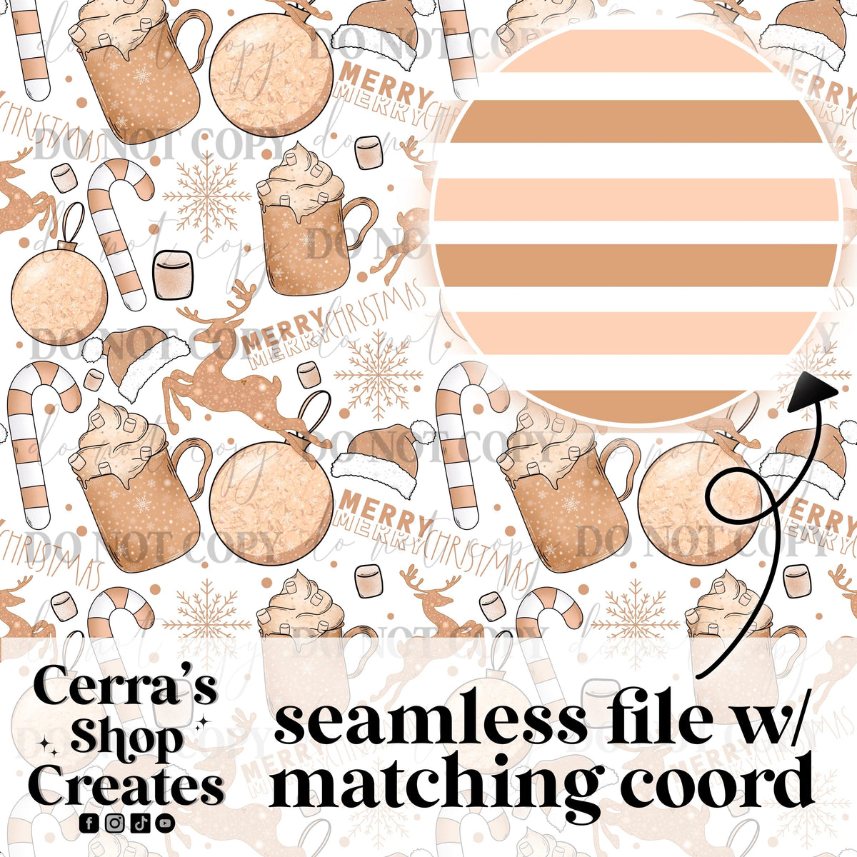 Nuetral Christmas seamless + coord