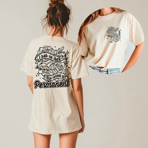Tattoos are permanent Single Color PNG