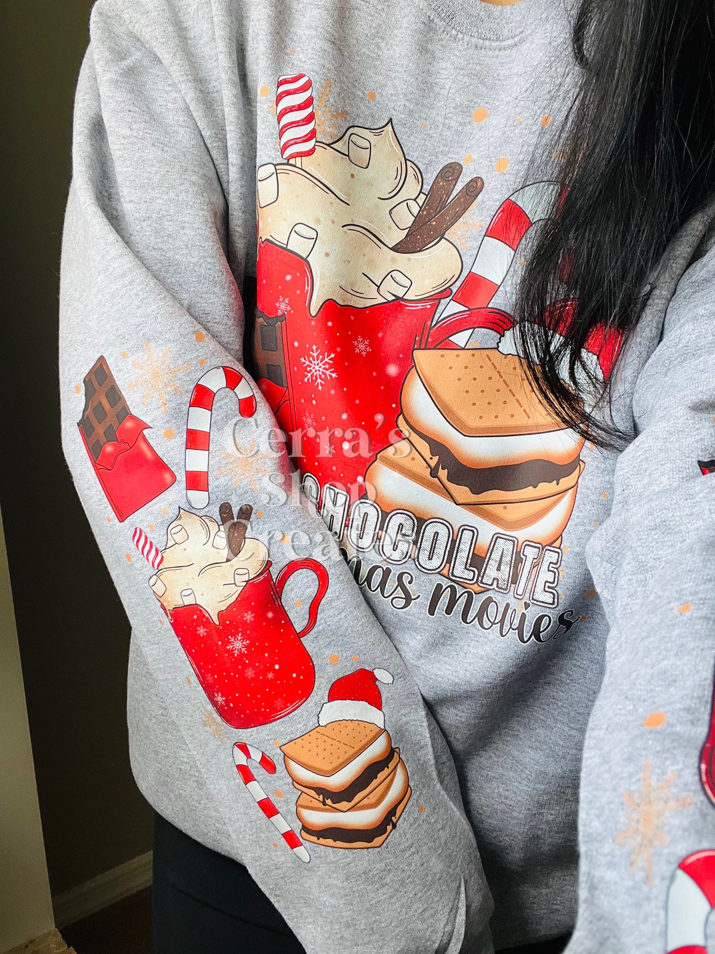 Hot cocoa crewneck PRE ORDER (tat 5-10 business days)