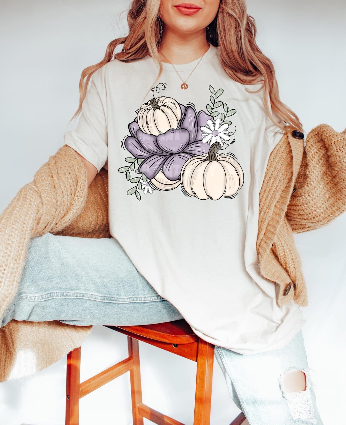 Floral Pumpkins PNG