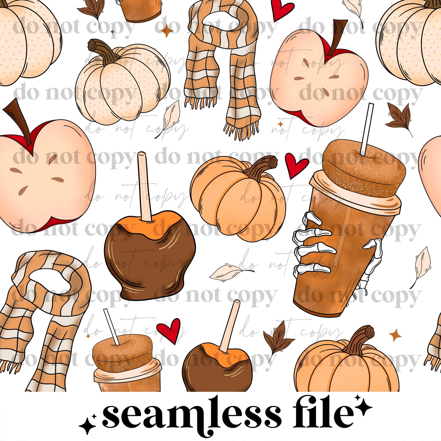 Fall Doodles seamless