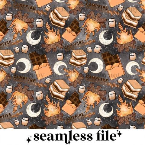 Campfire nights seamless