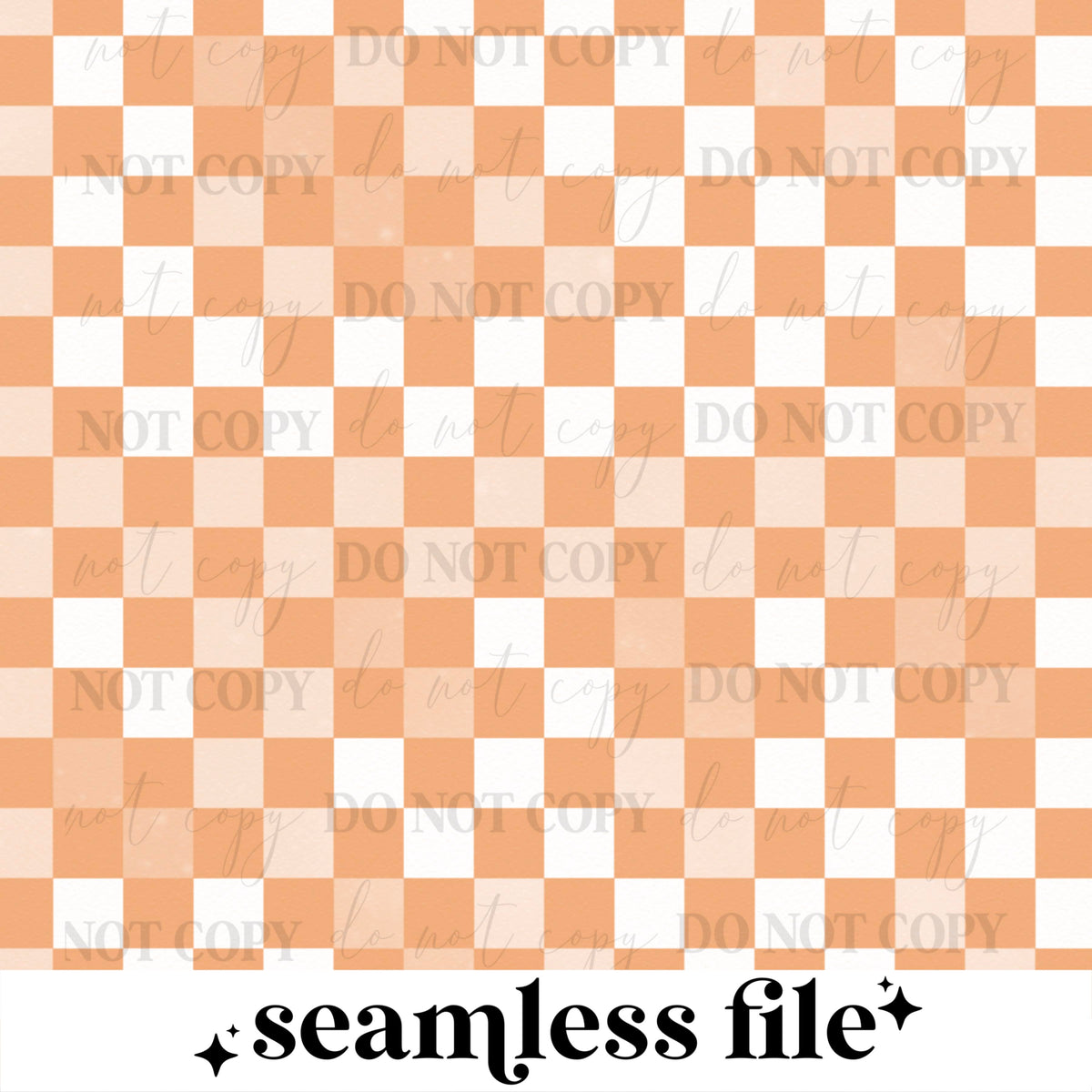 Peach Checker Seamless