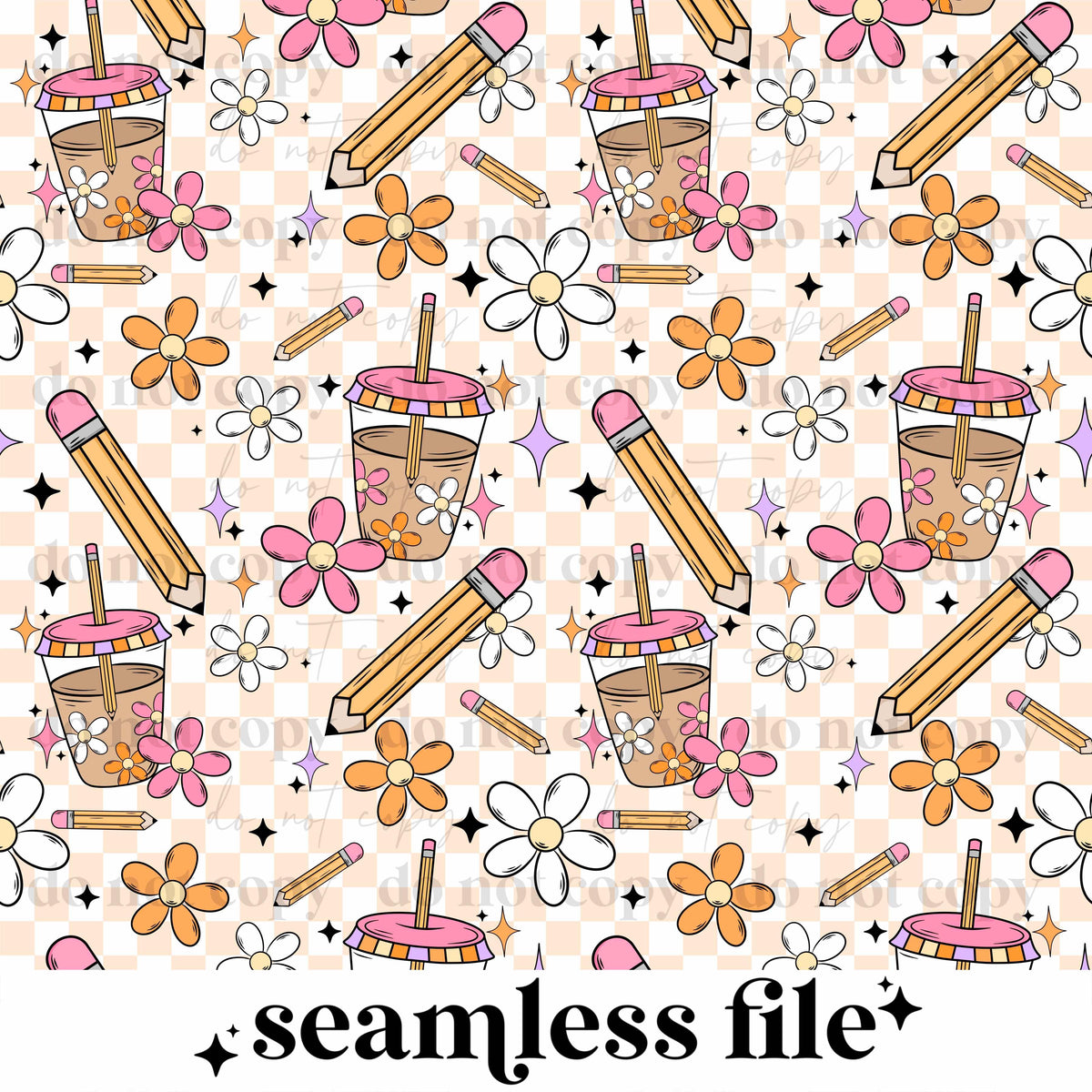 Teacher Coffee Seamless