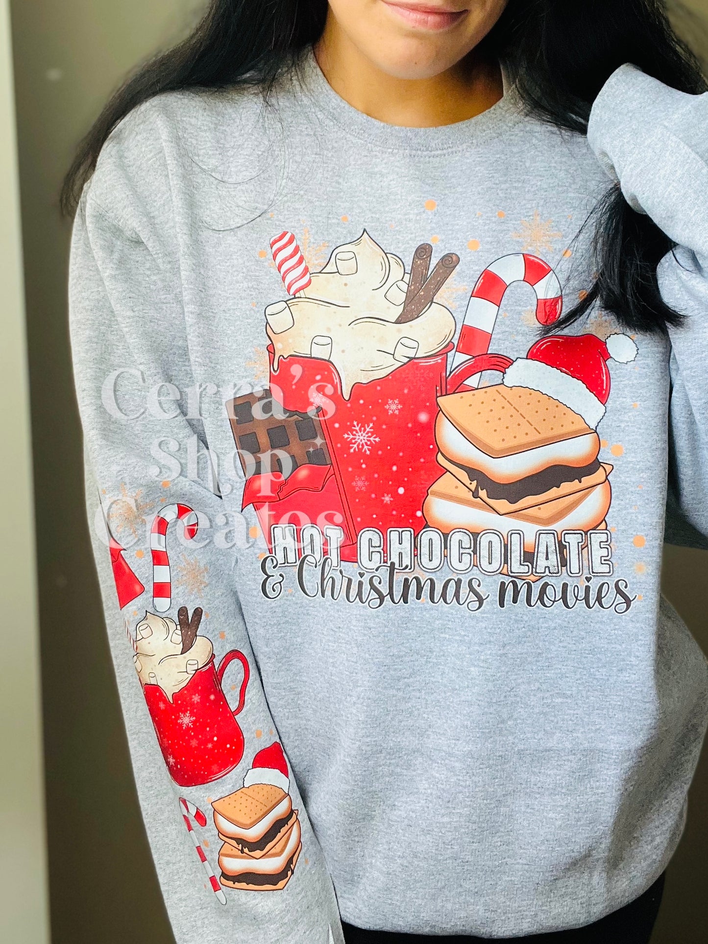 Hot cocoa crewneck PRE ORDER (tat 5-10 business days)