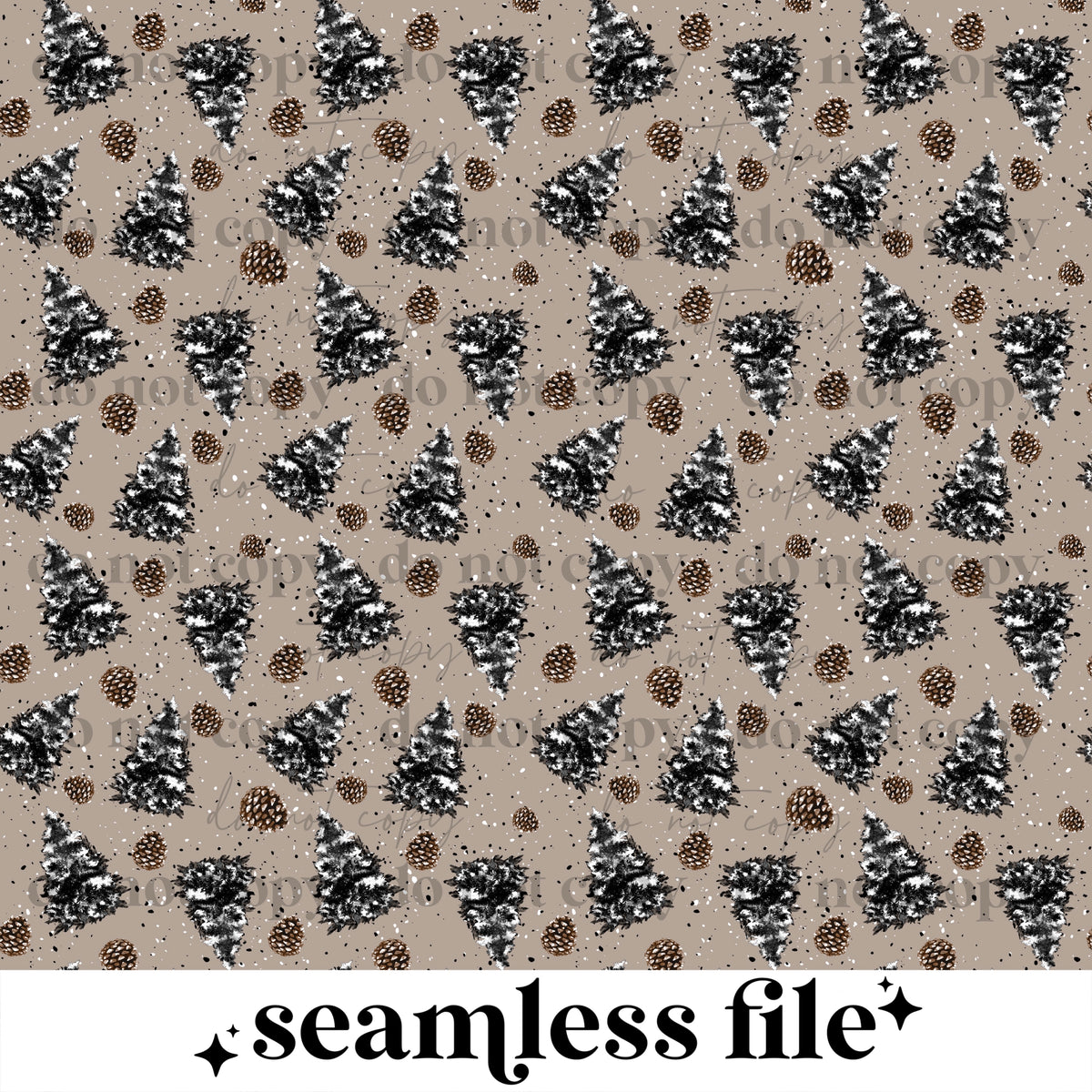 Whimsical Seamless Coord tan Background