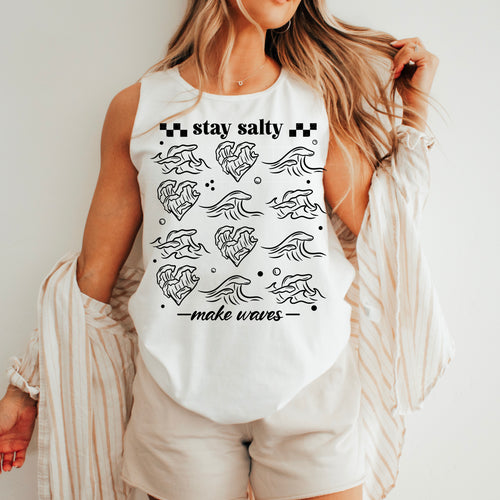 Stay Salty Make Waves Single Color