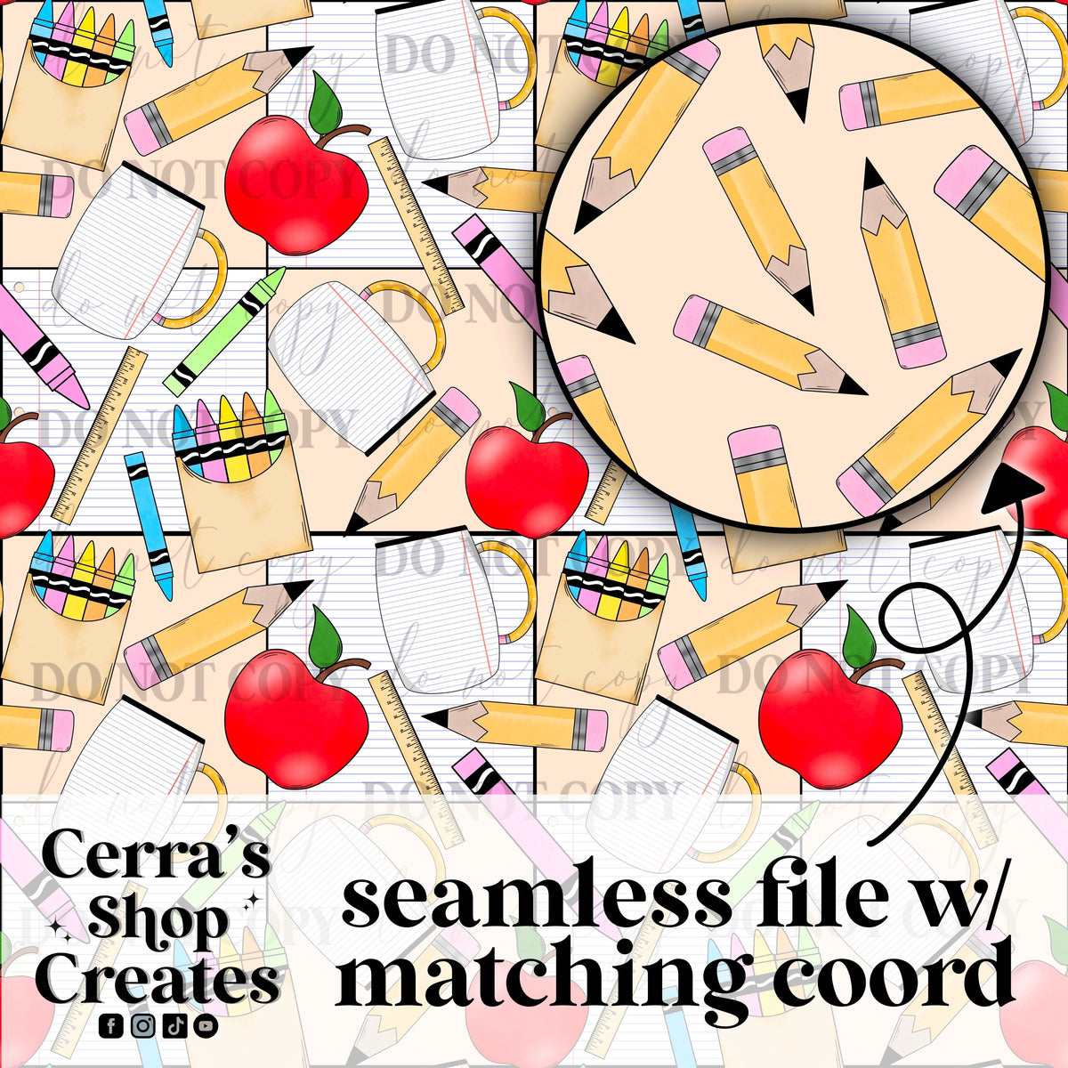 Teacher mug seamless + coord