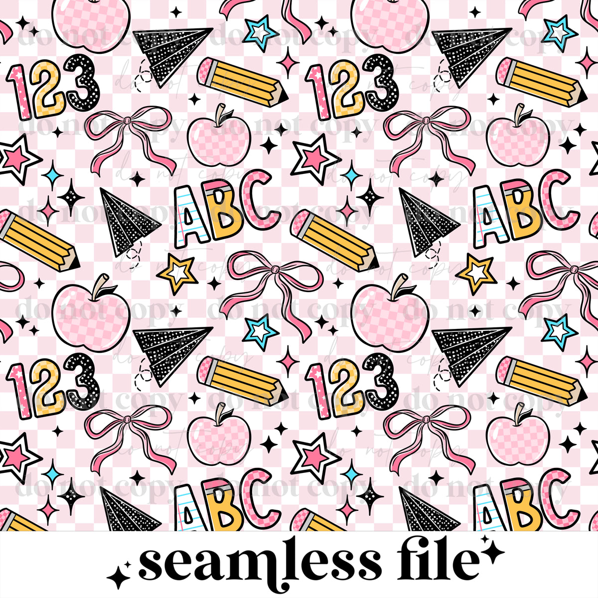 School (girl) Seamless