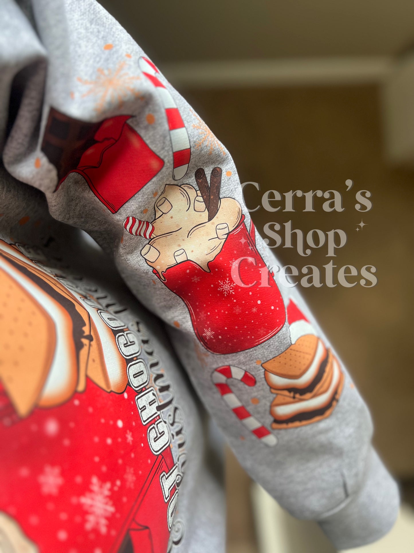 Hot cocoa crewneck PRE ORDER (tat 5-10 business days)