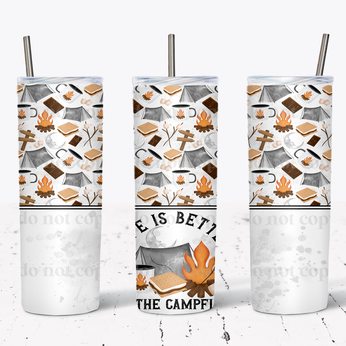 By The Campfire Tumbler Wrap
