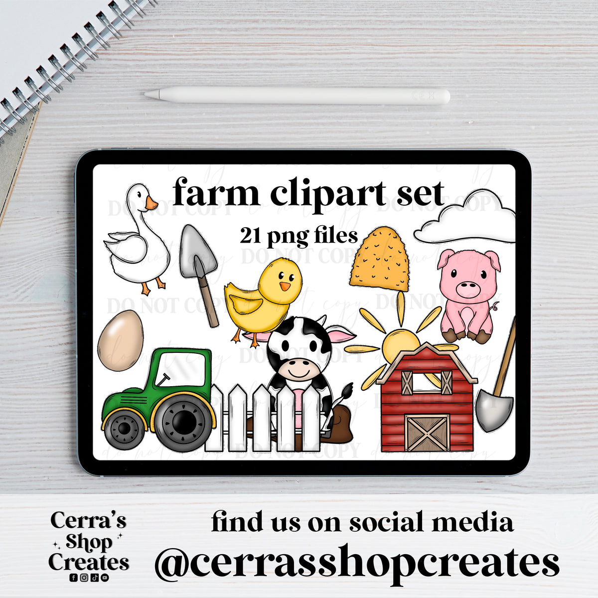 Farm Clipart Set
