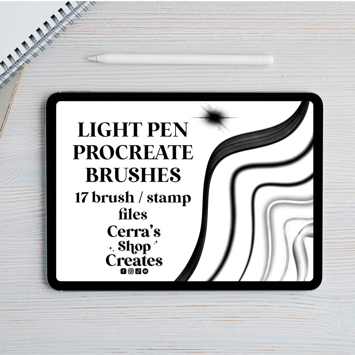 Light Pens Procreate Brushset