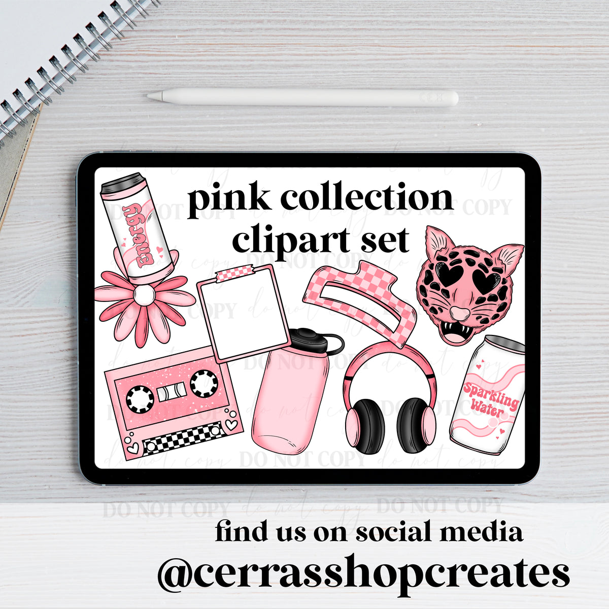 Pink collection Clipart