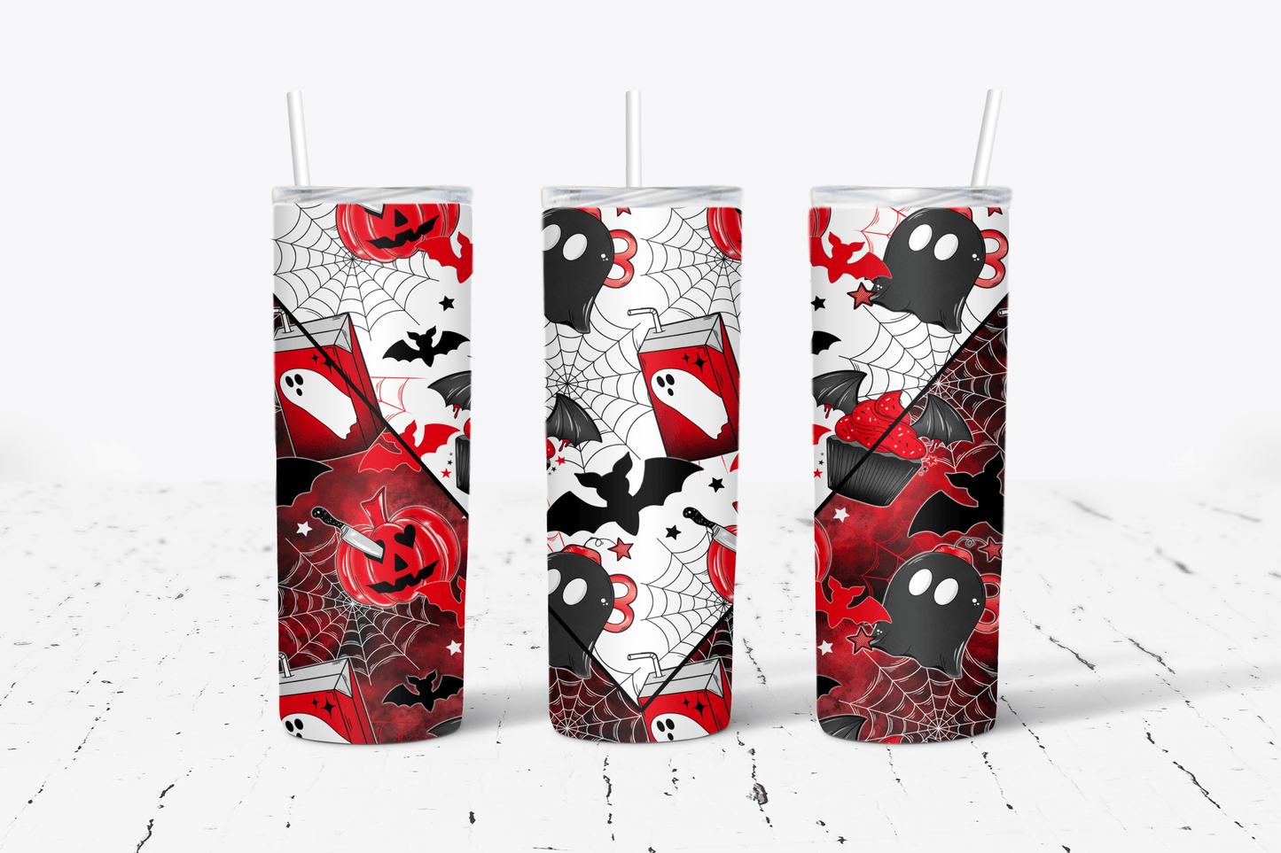 Creepy doodles wrap 20 oz