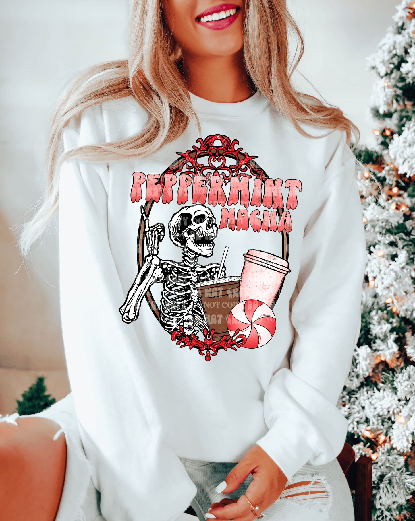 Peppermint mocha skeleton