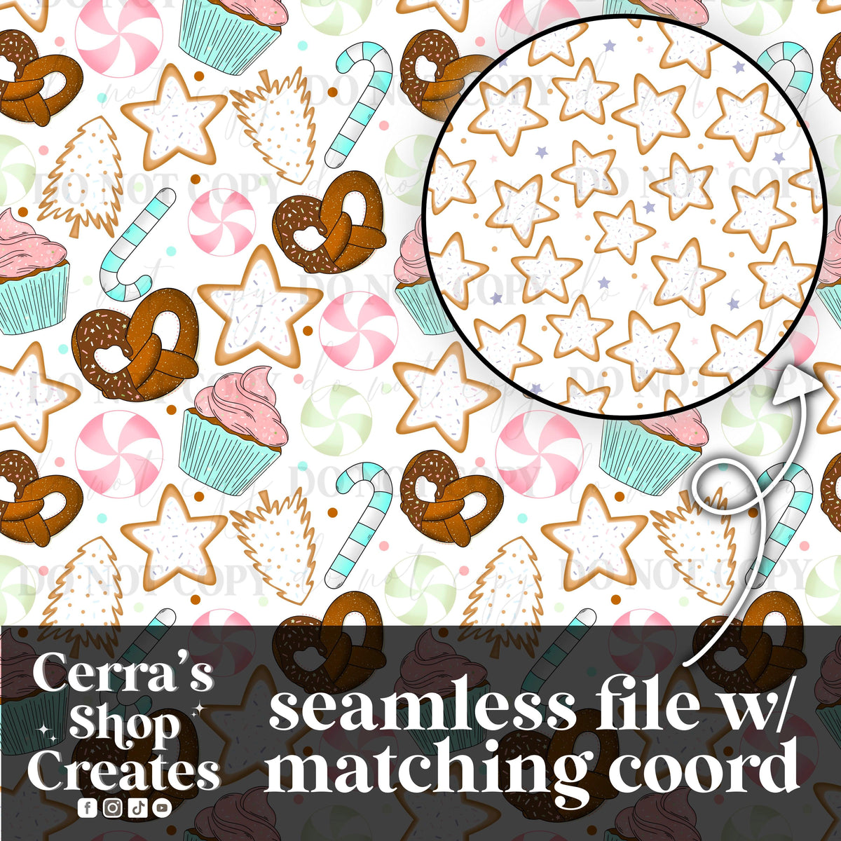 Christmas Treats Seamless + coord