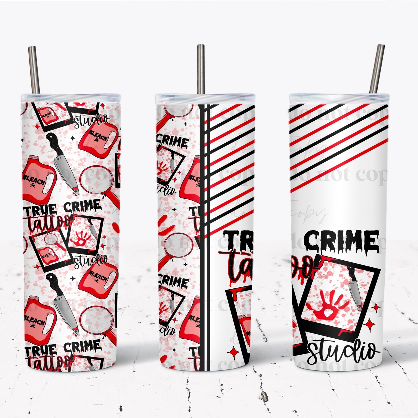True Crime Tumbler Wrap