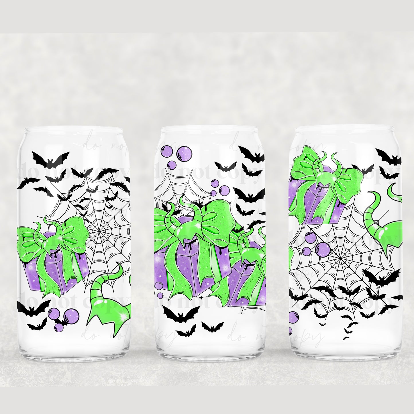 Villain Presents 16oz Glass Wrap PNG