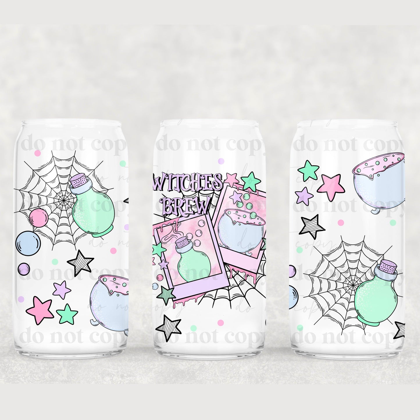 Witches Brew Glass 16oz Wrap