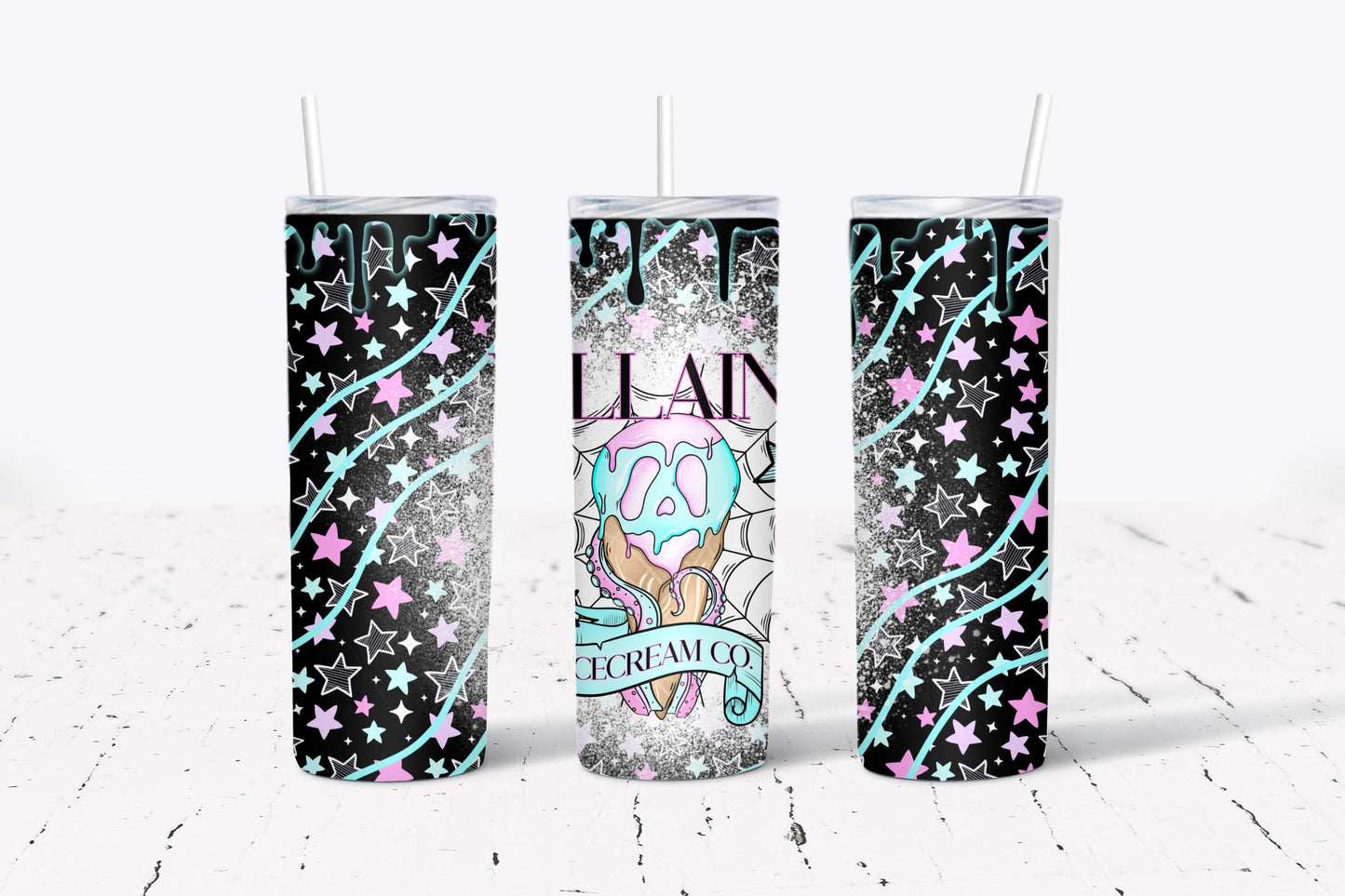 Villains Icecream co wrap black