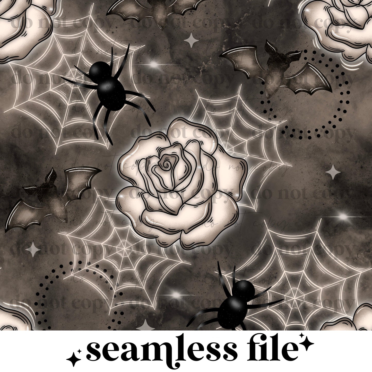 Spider florals Seamless