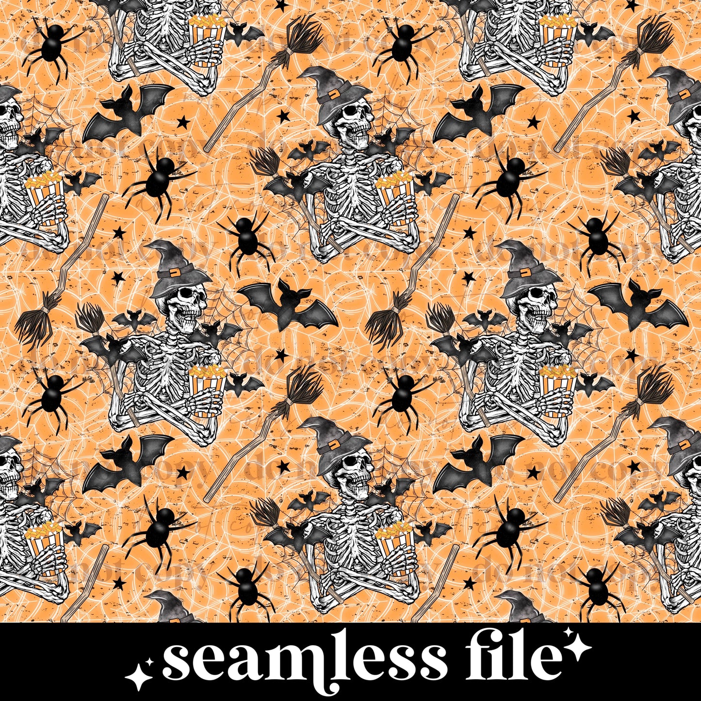 Skellie Witch Seamless