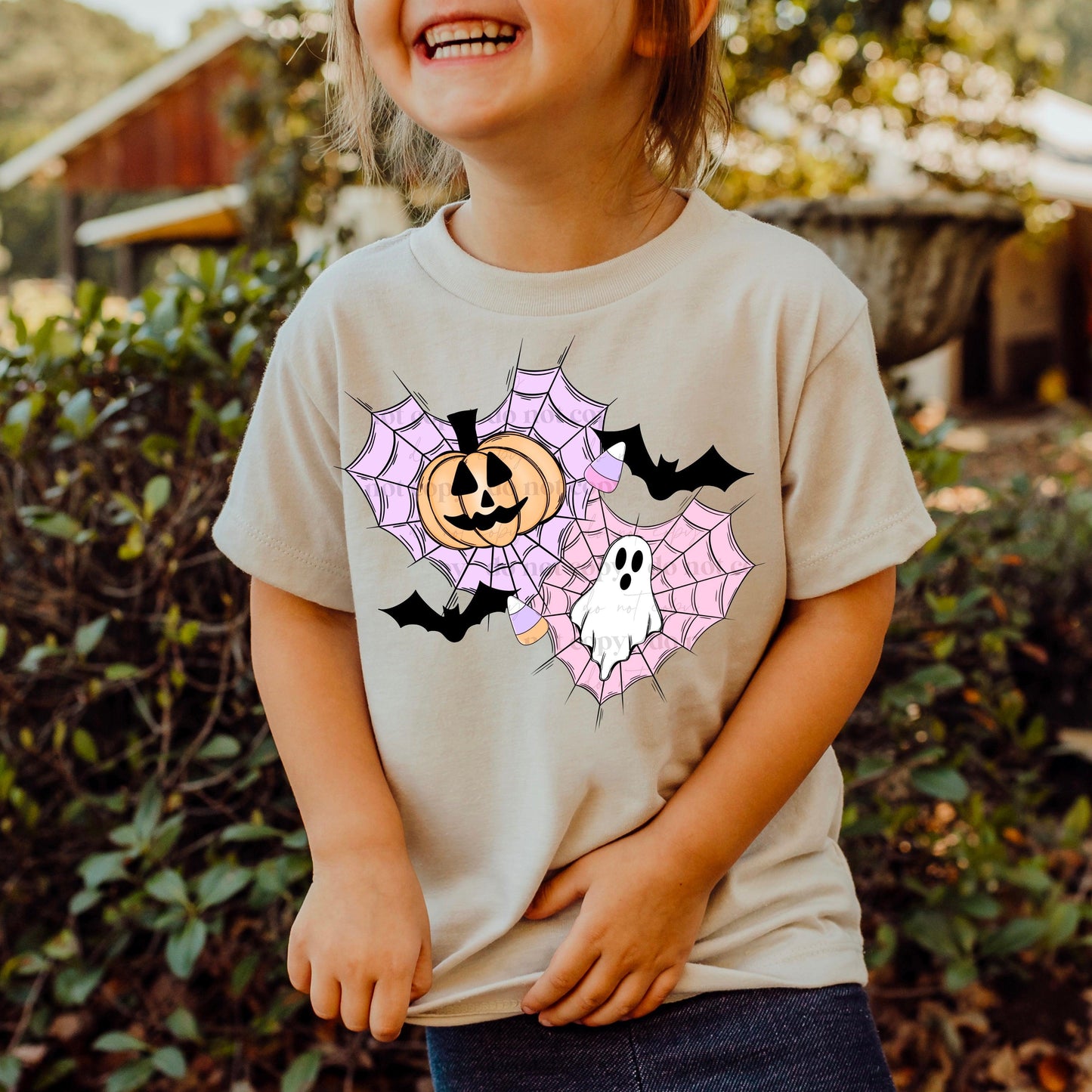 Pumpkin Ghost Full Color PNG