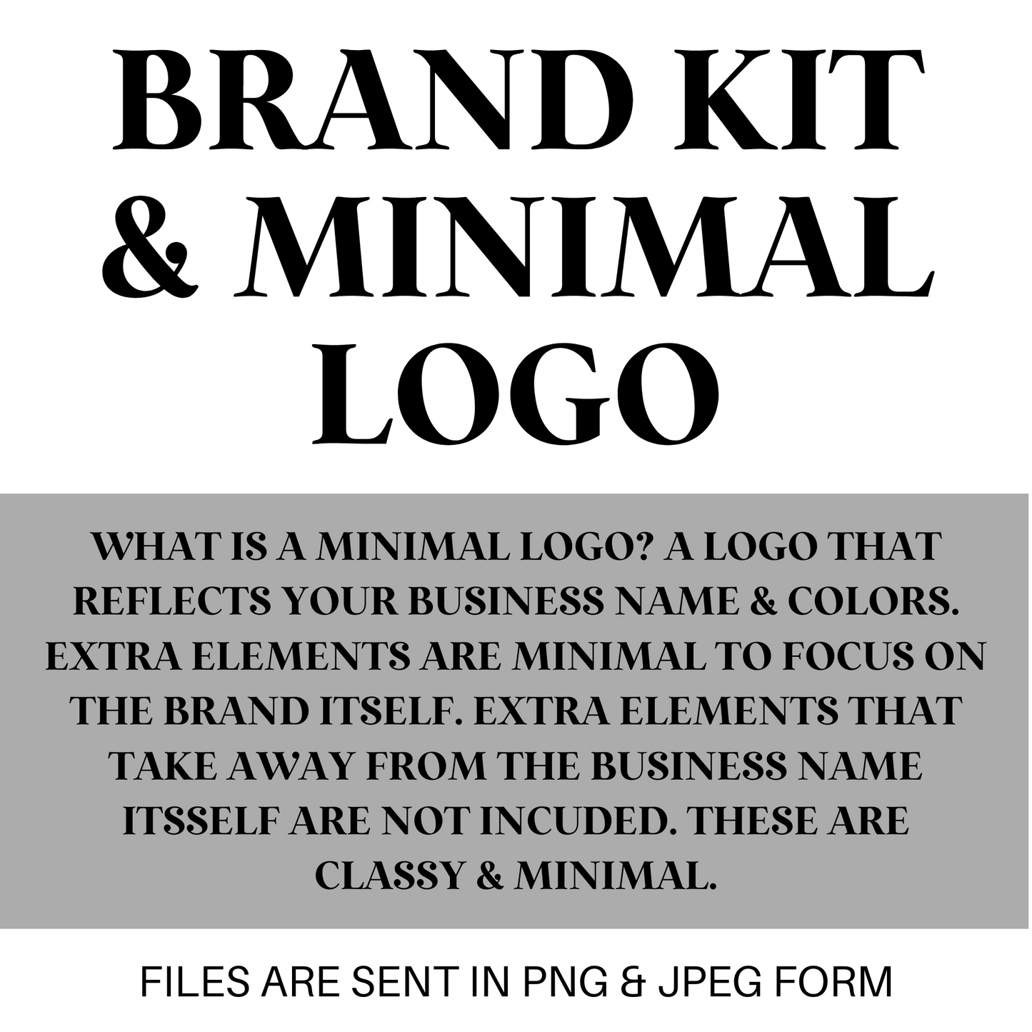 BRAND KIT + MINIMAL LOGO