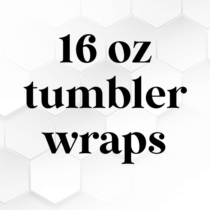 Tumbler wraps for 16 oz glass jars