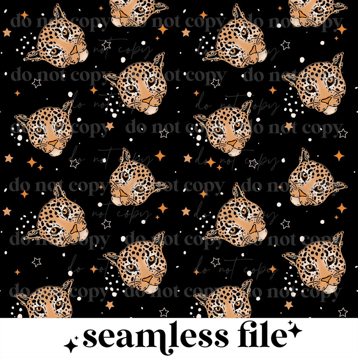 Leopard Stars Seamless
