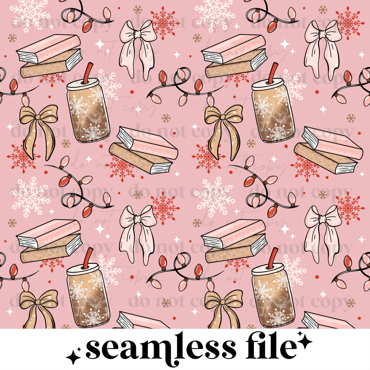 Christmas Books Seamless