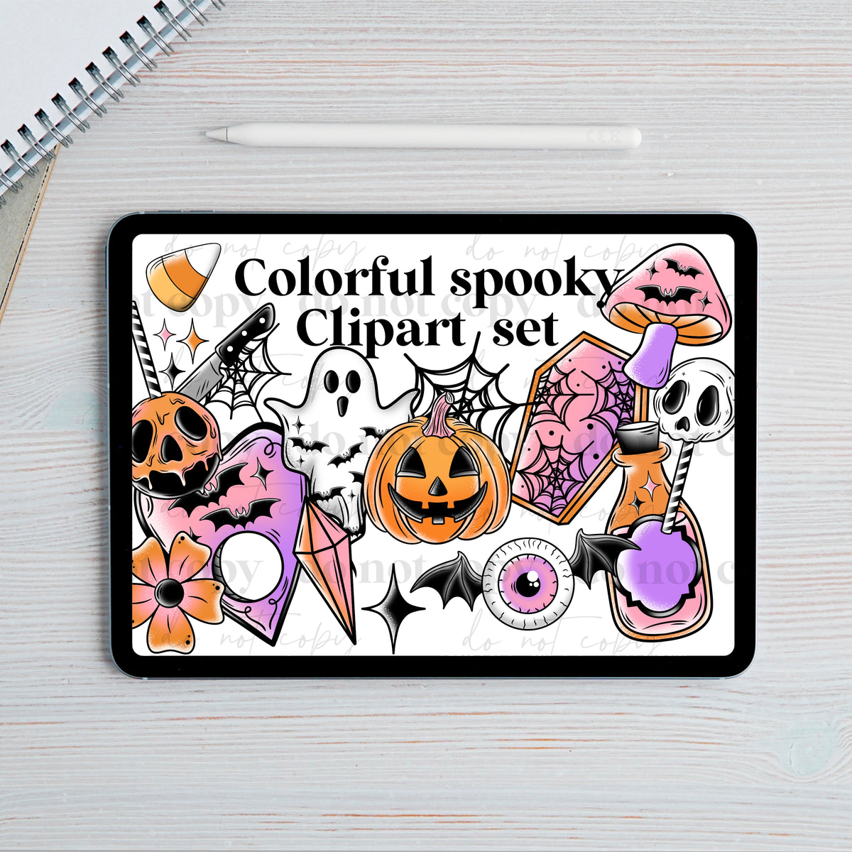 Colorful spooky Clipart