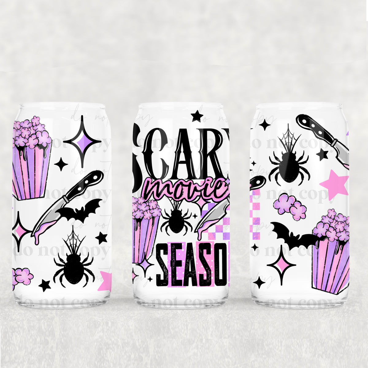 Scary Movie Season 16oz Glass Wrap