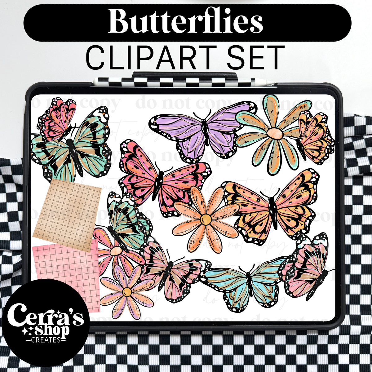 Butterflies Clipart set