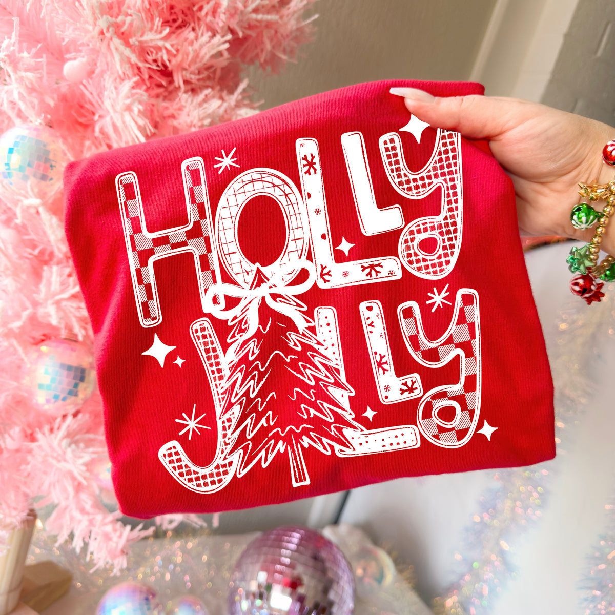 Holly Jolly Single Color PNG