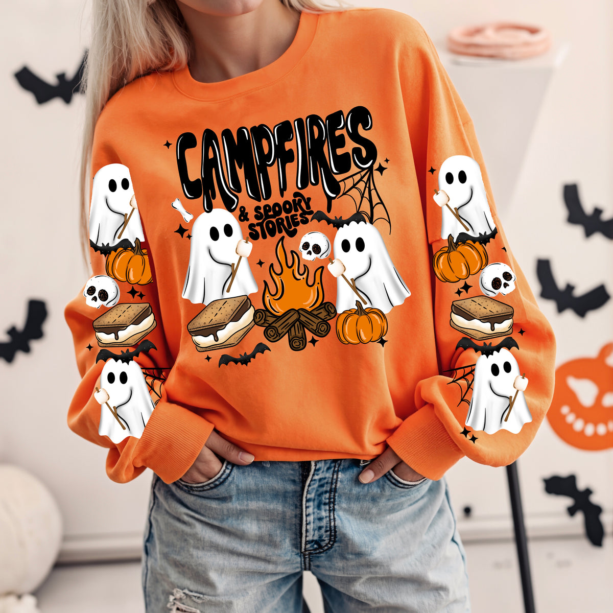 Campfires and Spooky Stories w/ Sleeves PNG