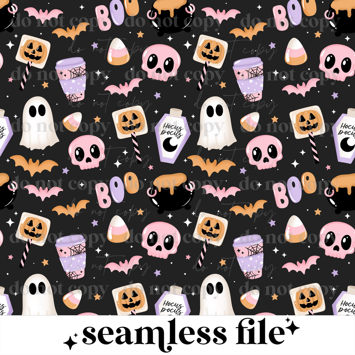 Pastel Spooky Seamless