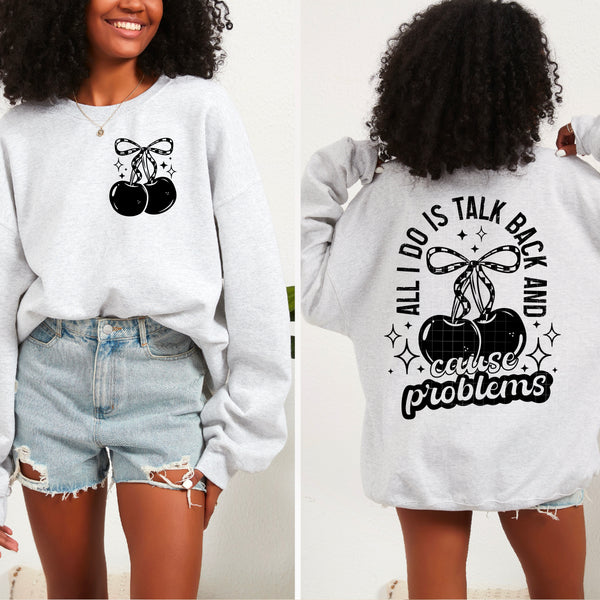 All I Do Is Talk Back Single Color