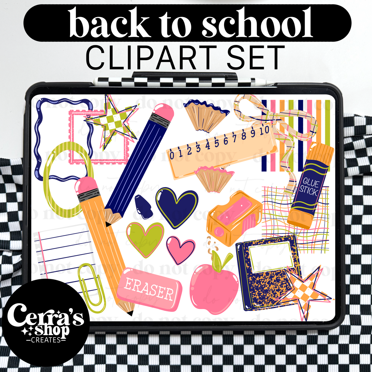 Back To School pt 3 Clipart Set