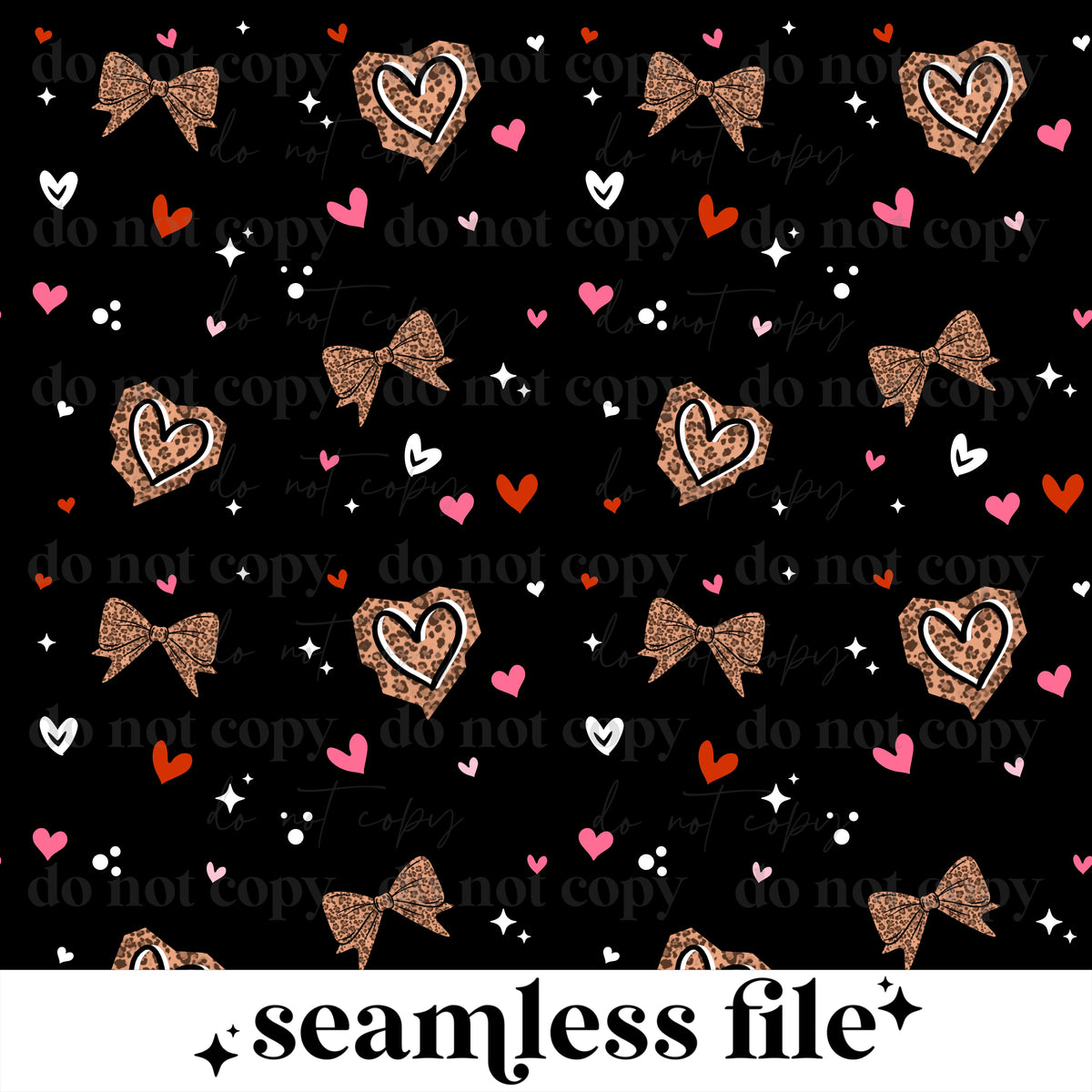 Leopard Hearts Seamless