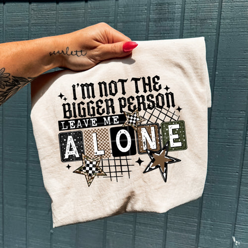 Not the bigger person PNG