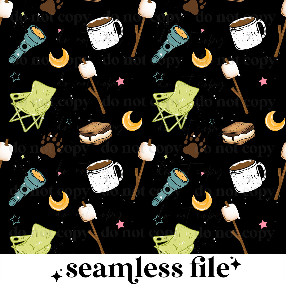 Happy Camper Seamless