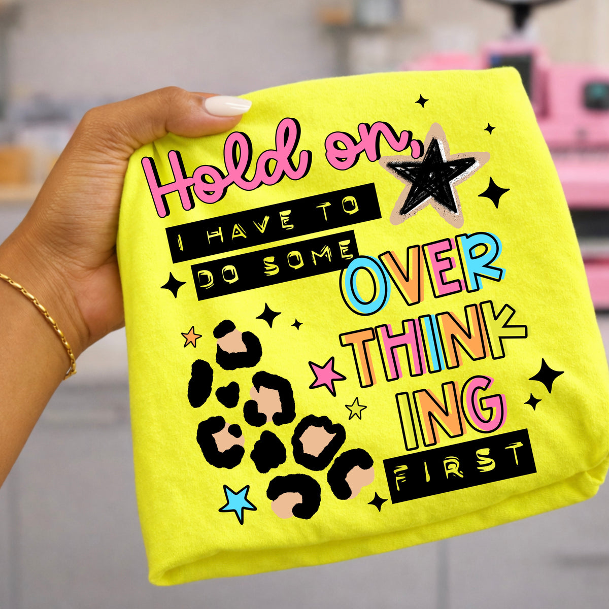 Hold On Overthinking PNG