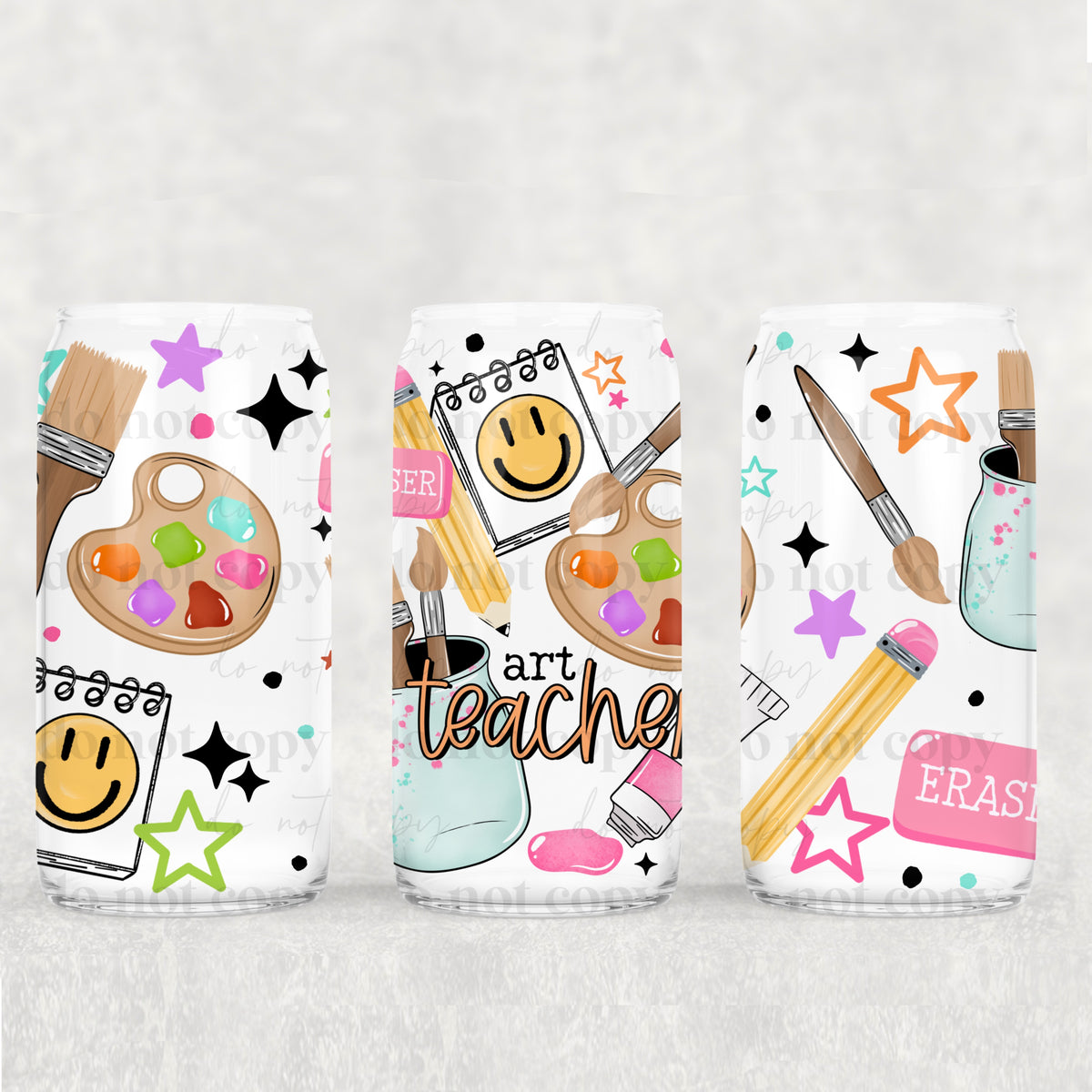 Art Teacher 16oz Glass Wrap