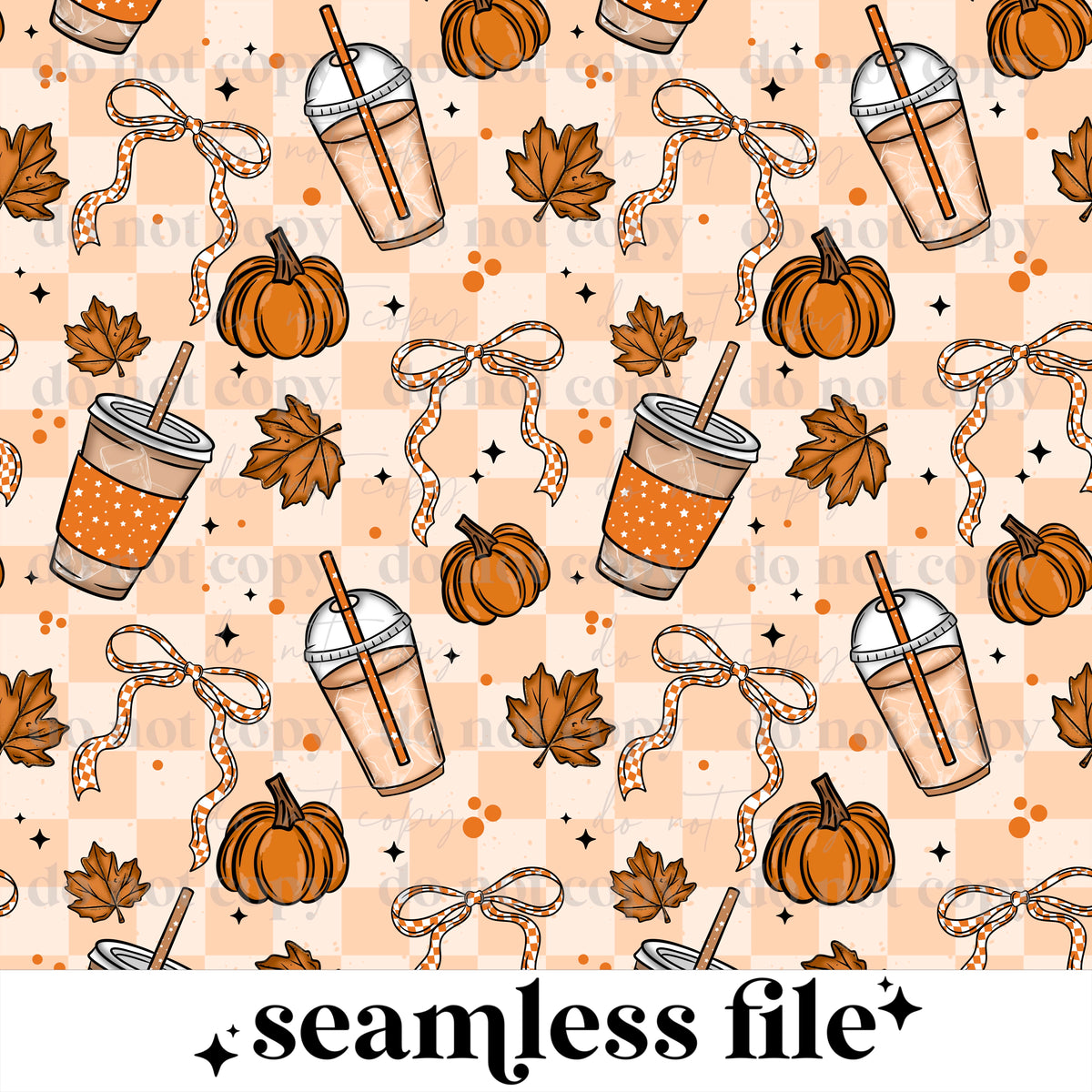 Pumpkin Spice Coffee Seamless