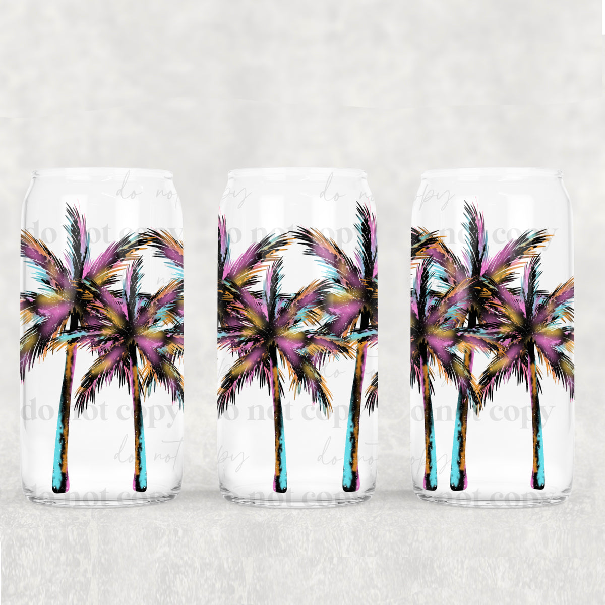 Colorful Palms 16 Oz Tumbler Wrap