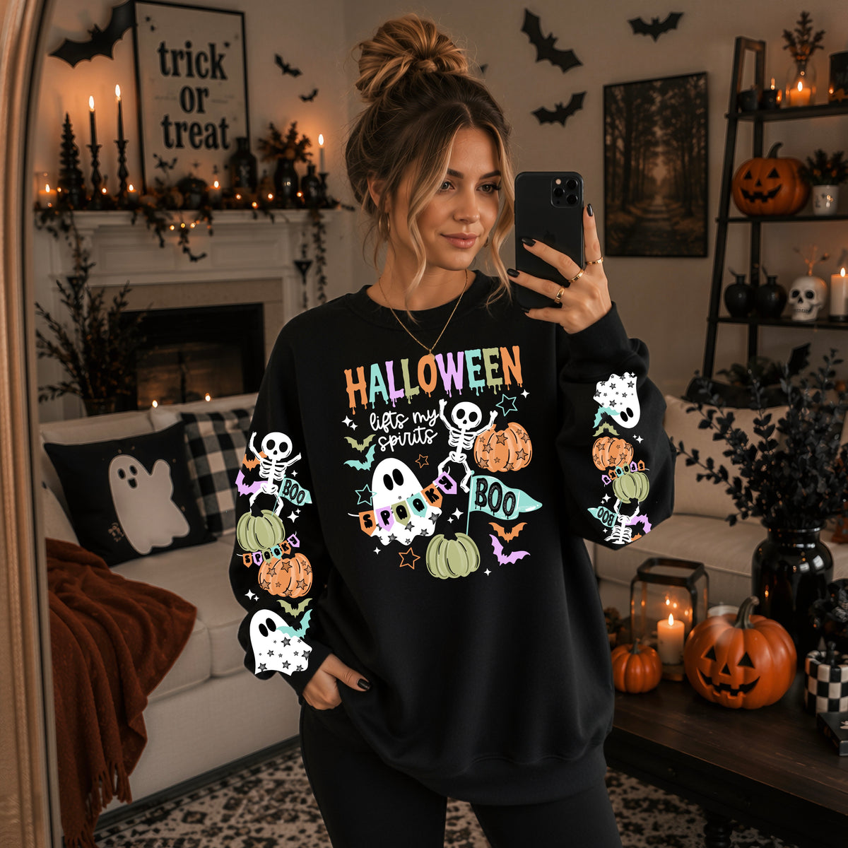 Halloween lifts my spirits w/ Sleeves PNG