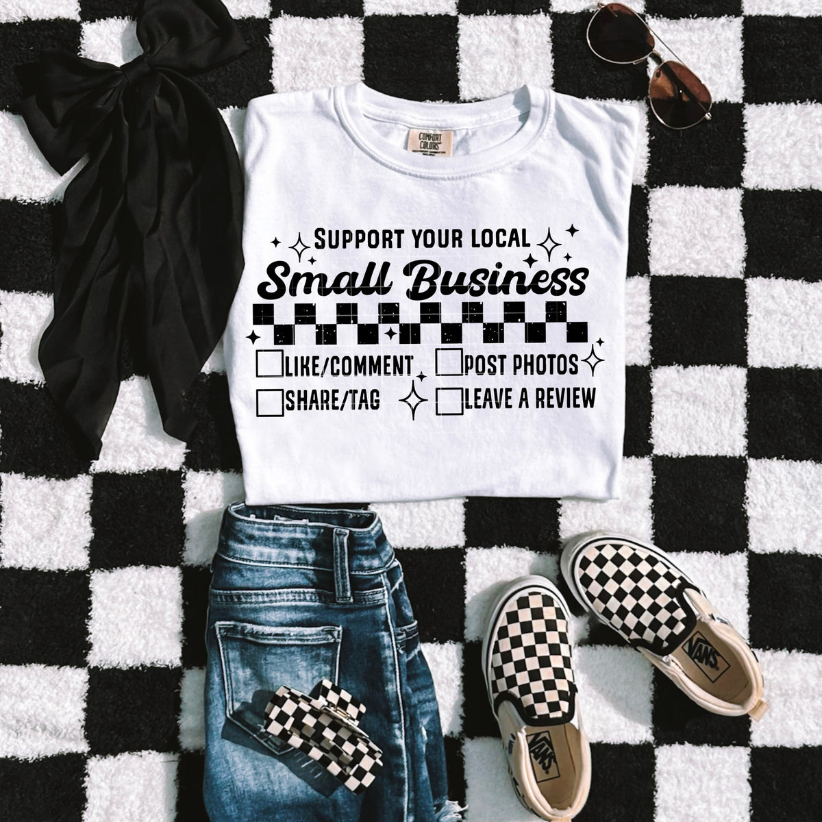 Support Small Business single color