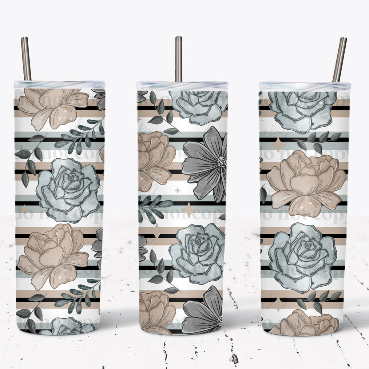 Floral Tumbler Wrap